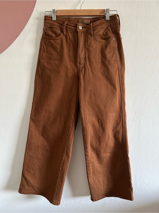 Judy Blue Denim - Judy Blue women’s wide-Leg Jeans in Rust Brown